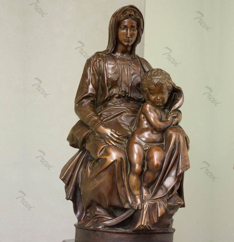 Bronze religious catholic mother mary and baby jesus madonna outdoor statue bruges online to buy