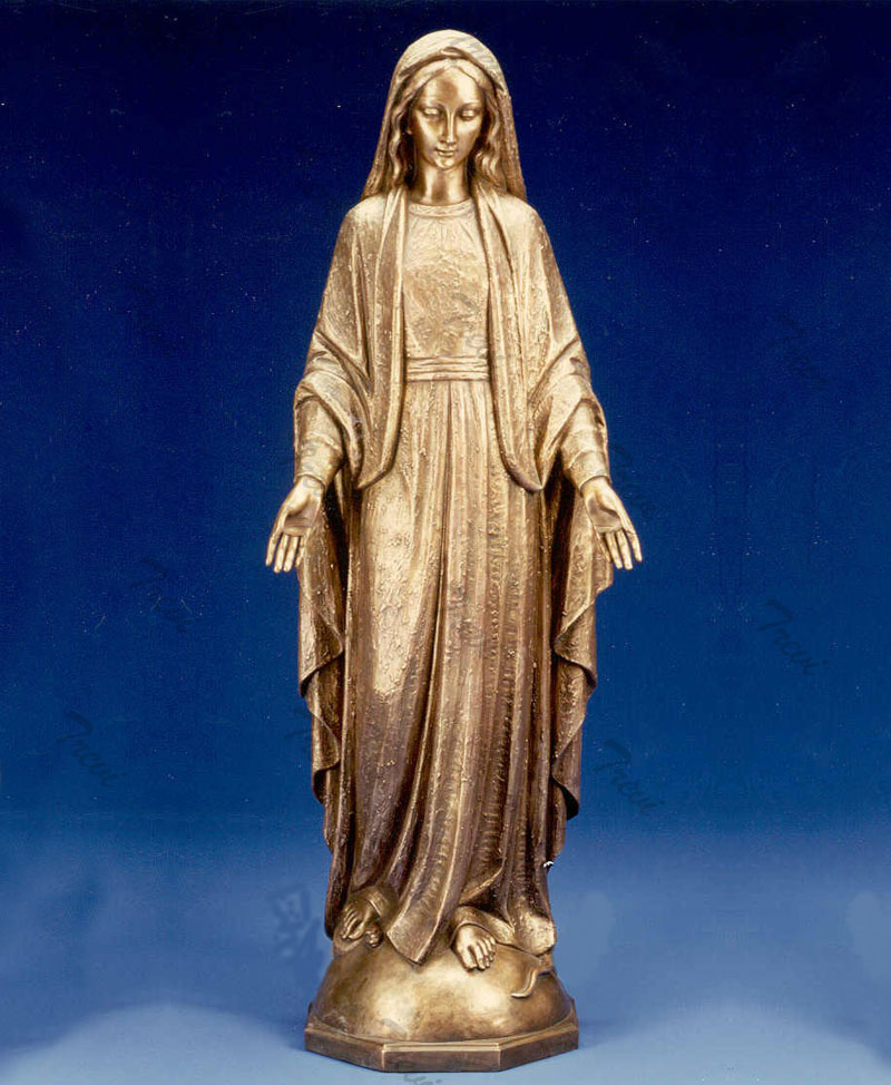 Bronze religious garden statues saint mary our lady of grace designs online