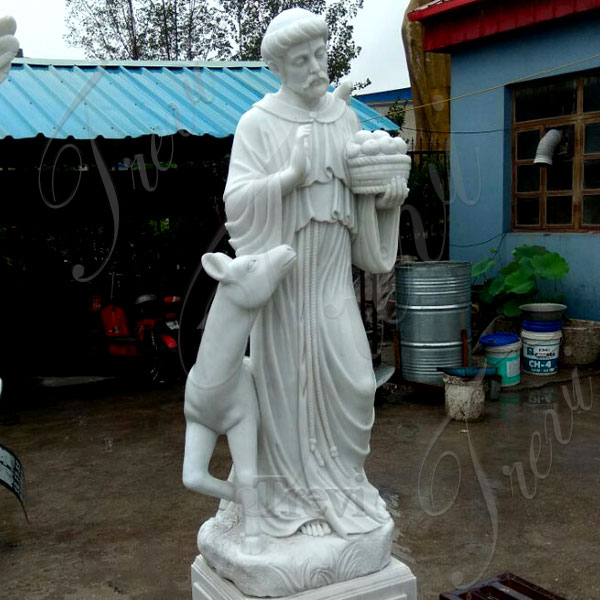 Bronze st francis garden statue with cat large stone garden statues factory