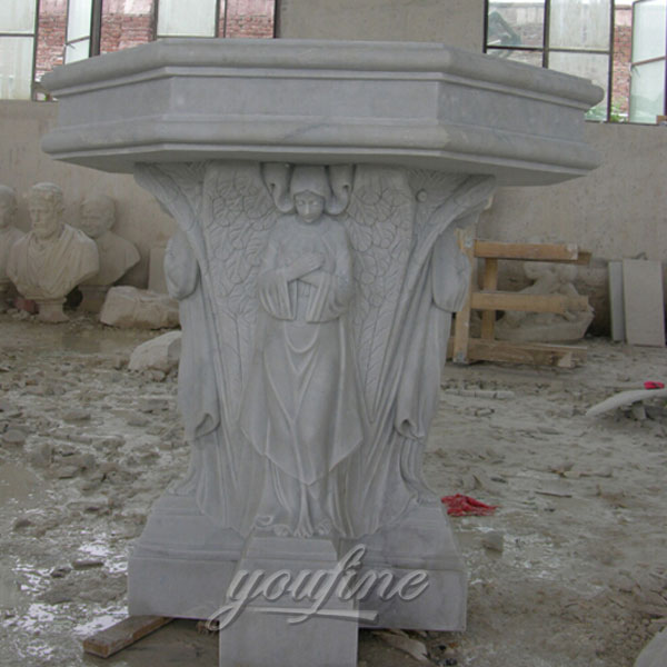 Pure White Marble Church Lectern Pulpits for Indoor Decor ...