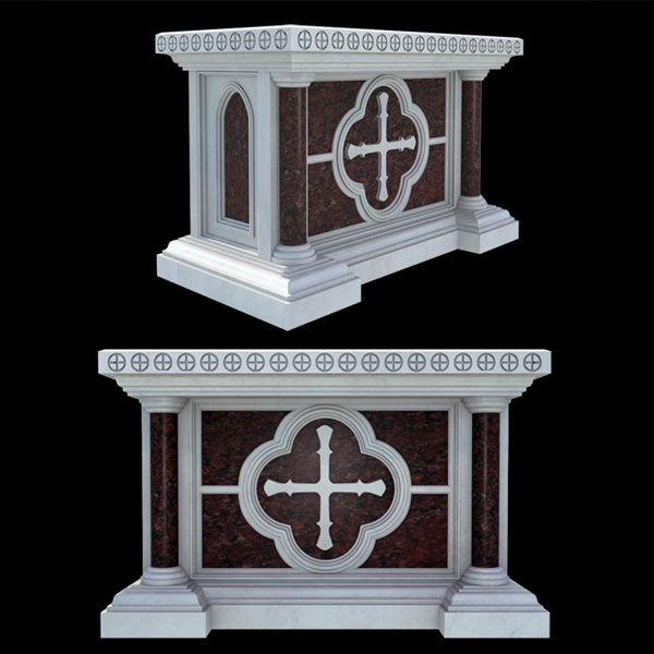 Lectern Podiums with Pyrenees Marble Panel Insert