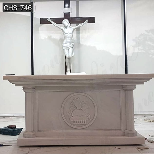 Factory Wholesale Luxury White Marble Religious Altar for ...