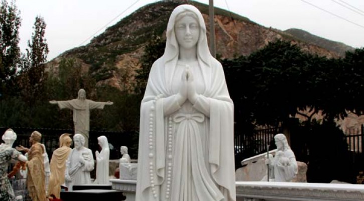 Beautiful blessed mother our lady of lourdes religious garden lawn statues maker TCH-88