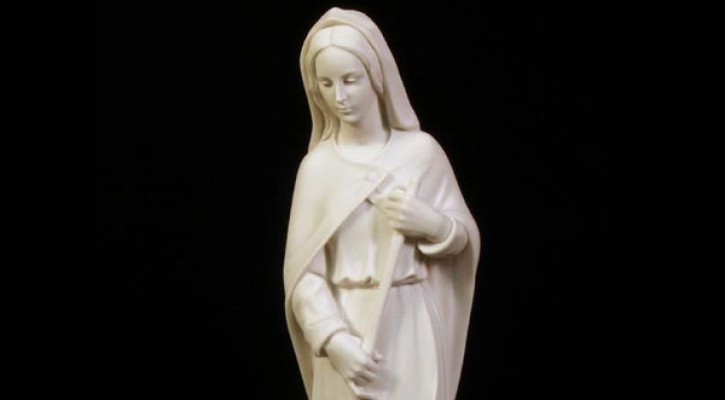 Outdoor life size kitchen madonna white marble statue for home decor to buy TCH-73