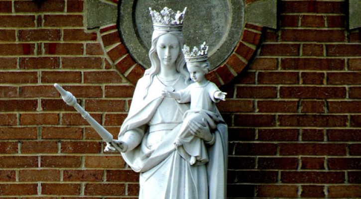 Catholic church our lady of mount carmel life size garden statue for sale TCH-225