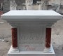 Modern marble altar table with the last supper relief wall art decor for church TCH-206