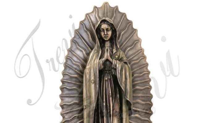Bronze religious statues of our lady of guadalupe garden sculpture for sale TBC-38