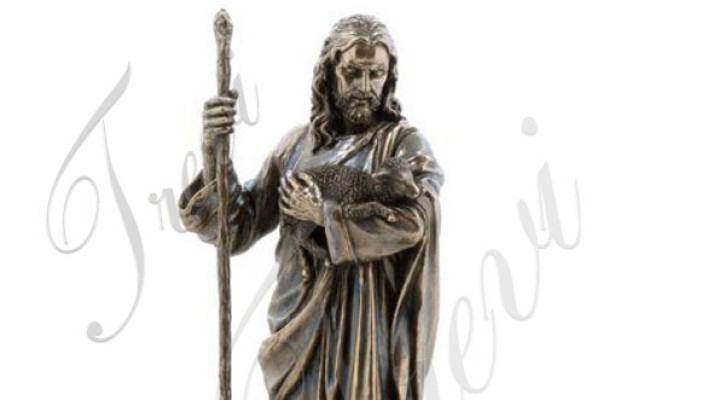 Bronze religious statues of the good shepherd for sale TBC-20