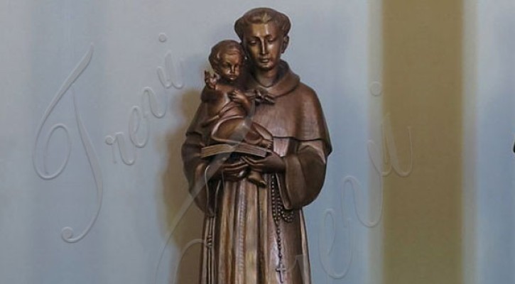 Life size bronze st anthony outdoor catholic church statue to buy TBC-26