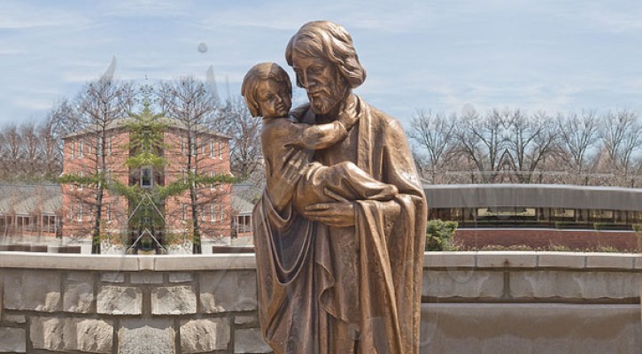 Where to buy st joseph holding babys bronze religious statue outdoor TBC-49