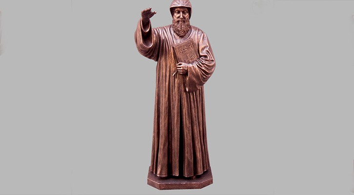 Life-Size Bronze Saint Charbel Statue Outdoor Decor for Sale BOKK-610