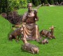 High-Quality Saint Francis Bronze Garden Statue for Sale BOKK-965