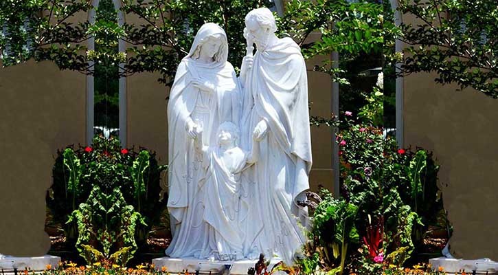 Outdoor Famous Holy Family Marble Statue Garden Decor for Sale CHS-605