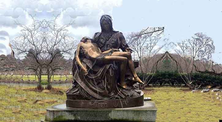 Life Size Catholic Bronze Pieta Statue Outdoor Decor for Sale BOKK-125