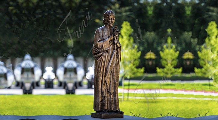Life Size Bronze St Joseph Statue Outdoor Decor for Sale BOKK-648