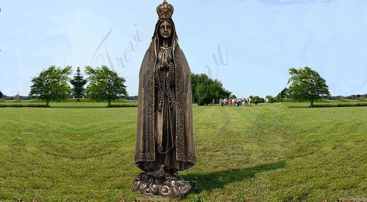 Life Size Bronze Virgin Fatima Statue Church Decor for Sale BOK1-184