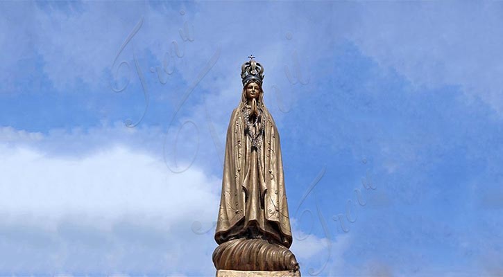 Bronze Casting Exquisite Fatima Statue Outdoor Decor for Sale BOK1-301