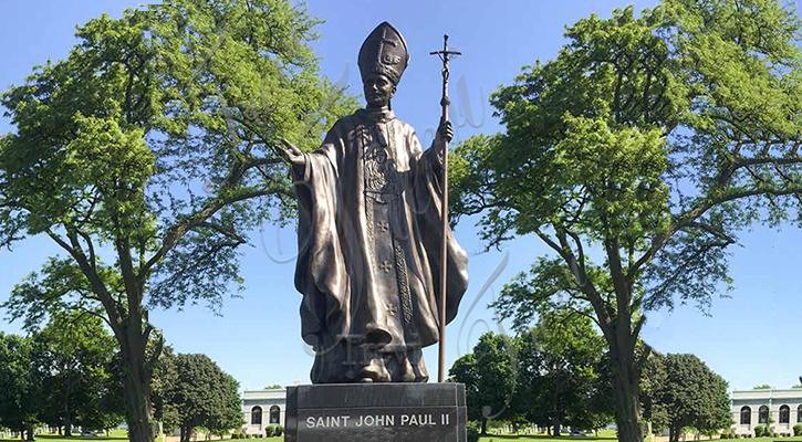 Life Size Bronze Saint John Paul II Statue Sells Online