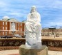 Life Size Marble Jesus Statue with Sphere Church Decor for Sale CHS-824
