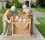 Red Marble Holy Family Statue Church Decor for Sale