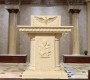 Beige Marble Catholic Church Pulpit for Sale MCH-115