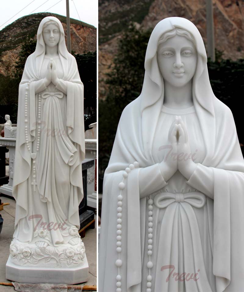 Beautiful blessed mother our lady of lourdes religious garden lawn