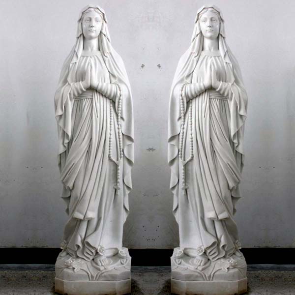 Beautiful blessed virgin mary our lady of lourdes garden statues outdoor lawn ornaments for sale TCH-90
