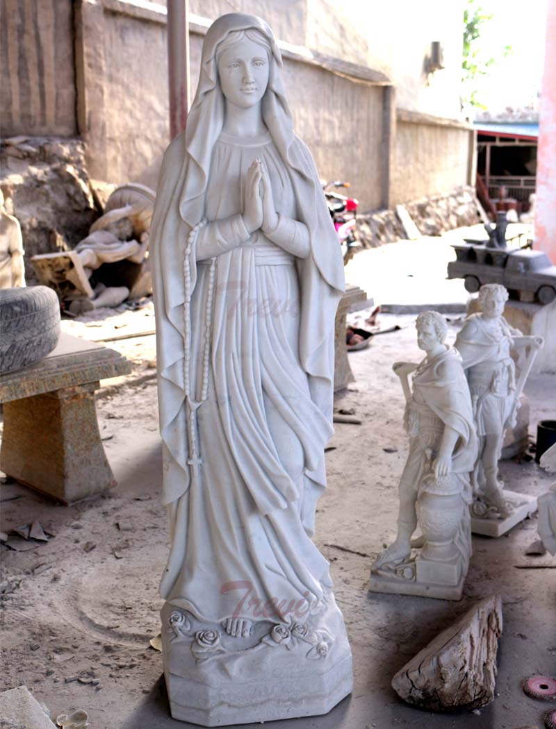 Catholic church beautiful virgin mary statues lady of lourdes garden