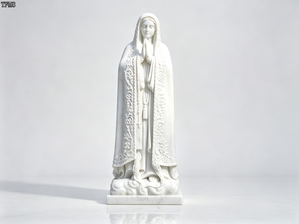 White Marble Our Lady of Fatima Statues for Sale TFM1-TFM9