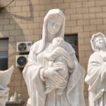 Madonna and Baby Statue detail