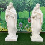 two Madonna and Baby Statue