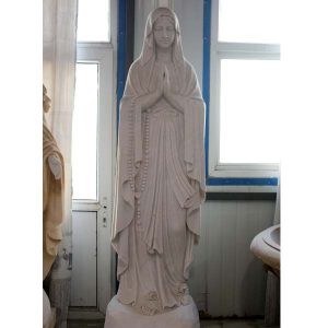 Blessed lourdes mary life size religious garden statues for sale