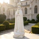 Fatima Statue with Crown in church