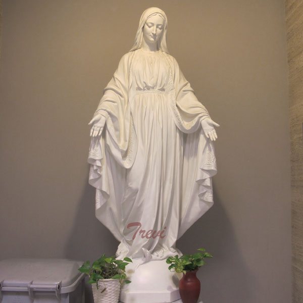 Lady of grace holy virgin mary life size statue for catholic church garden decor TCH-105