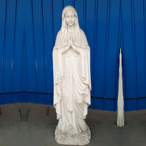 Beautiful mother mary our lady of lourdes rosary bead statues for church lawn deor to buy TCH-95