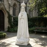 Our Lady of Fatima Statue with Crown in church