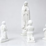 Our Lady of Fatima with Three Shepherd Children Statue