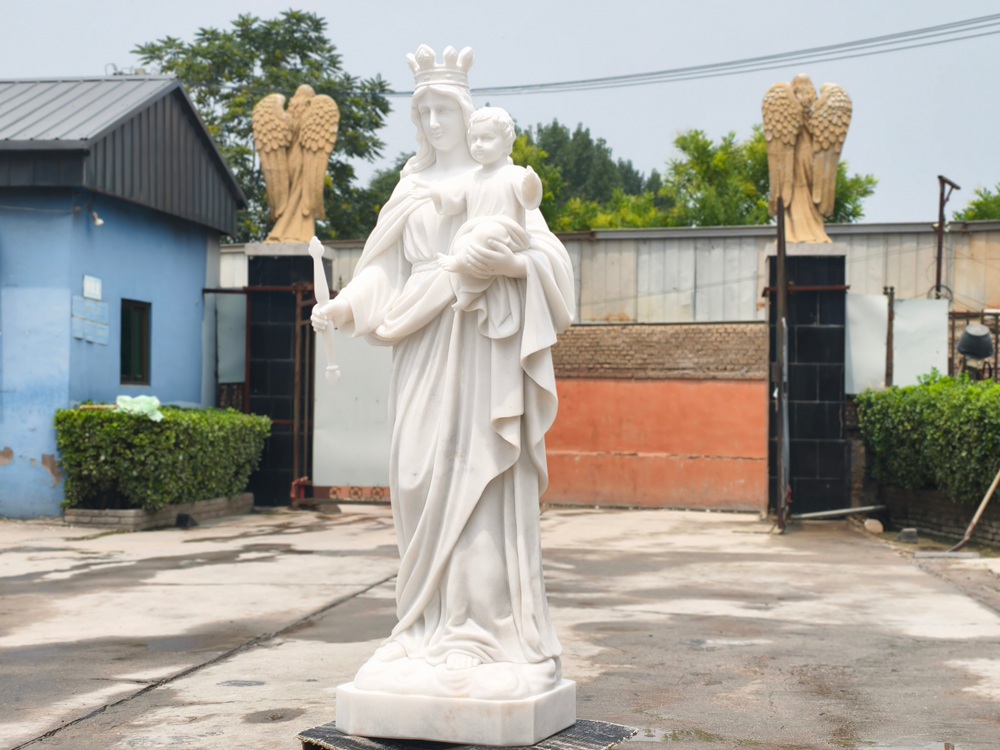 Our Lady of Mount Carmel Garden Statue in our factory