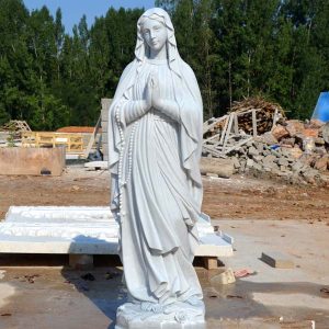 Outdoor mary our lady of lourdes prayer statues for catholic church decor