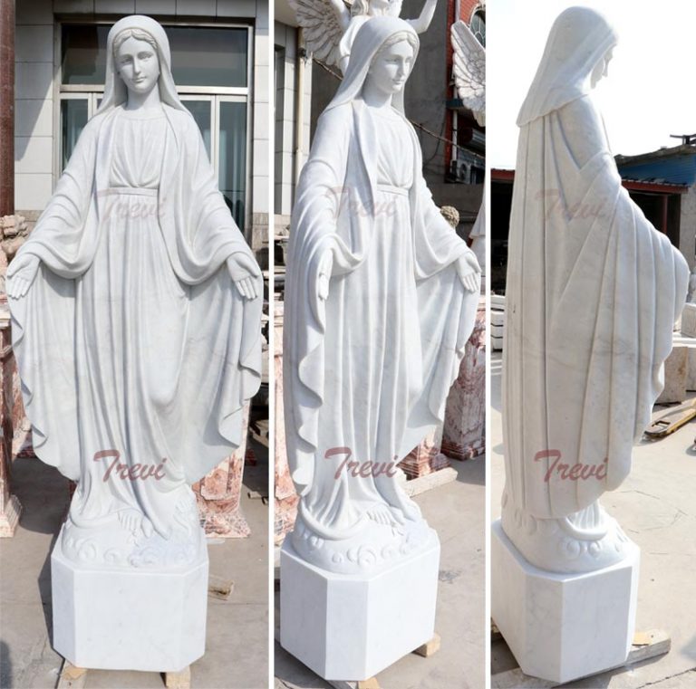 Holy mary our lady of grace catholic outdoor life size garden sculptures for sale TCH102
