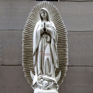 Virgen de guadalupe garden statue for catholic church outdoor