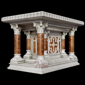 Buy modern luxury marble altar table designs for church decoration