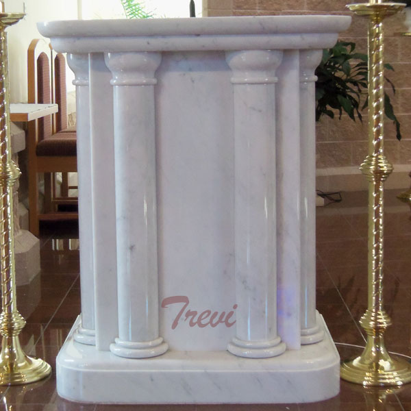 Buy used lecterns and pulpit catholic church furniture white marble carving designs online TCH-215