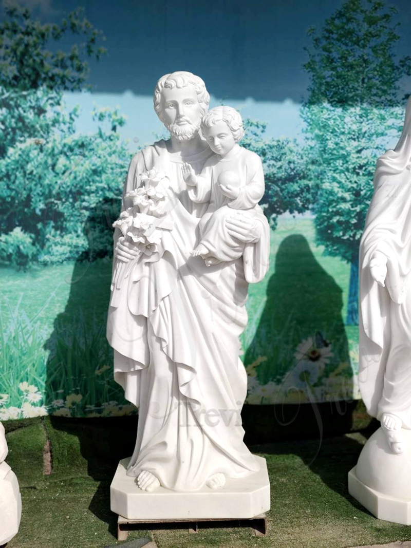 Marble Saint Joseph Statue Description