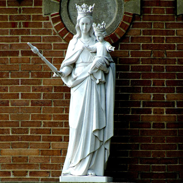 Catholic church our lady of mount carmel life size garden statue for sale TCH-225