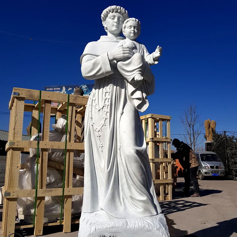 Catholic church saint Anthony with child jesus design catholic garden sculptures to buy TCH-45