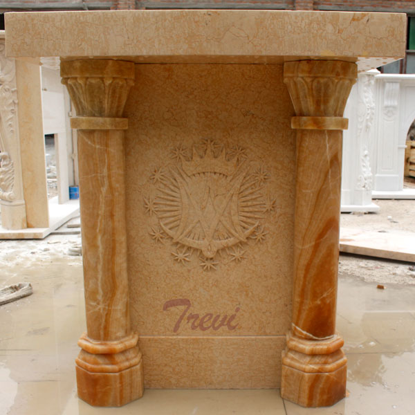 Modern custom made antique beige marble pulpits furniture online sale TCH-217