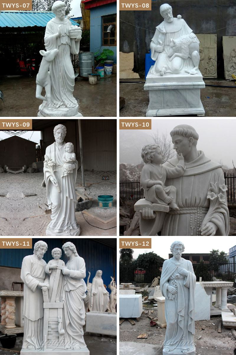 more marble saint statues for sale