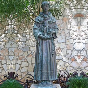 Antique bronze outdoor garden catholic statues of st anthony of padua statue for sale
