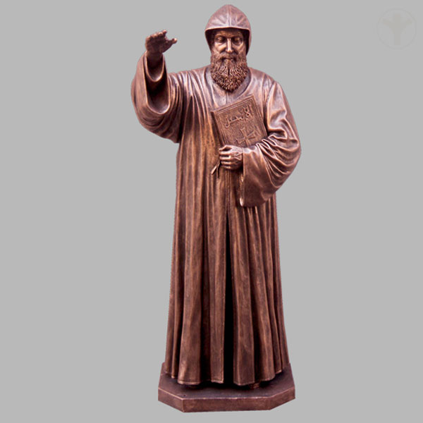 Bronze religious saint charbel outdoor garden statues for sale TBC-09